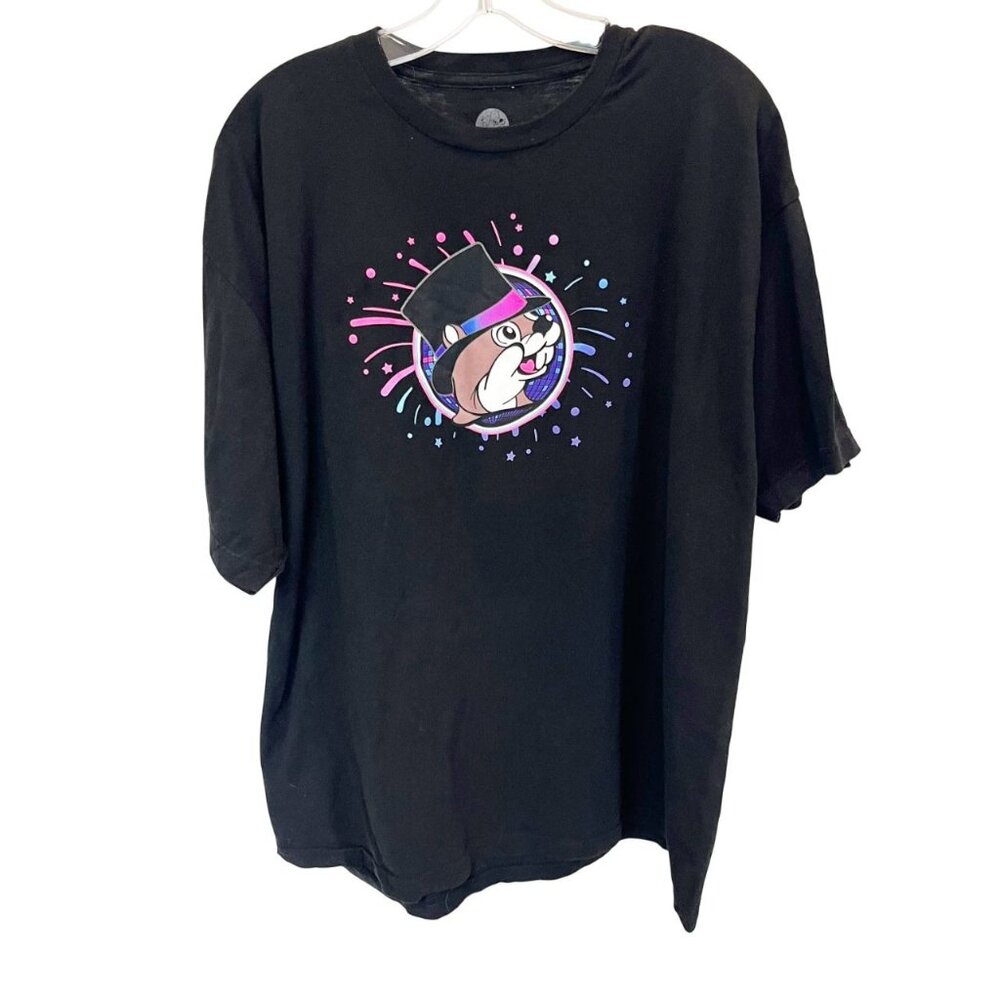 Bucees Happy New Year 2023 Black Graphic Tee Crewneck‎ Short Sleeve - Size 2XL